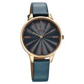 Titan Women's Watch Analog Blue Dial with Blue Leather Strap, 2648WL08